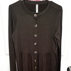 Olive Green Button Down dress